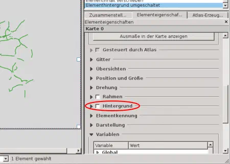 Einstellungen der Karte