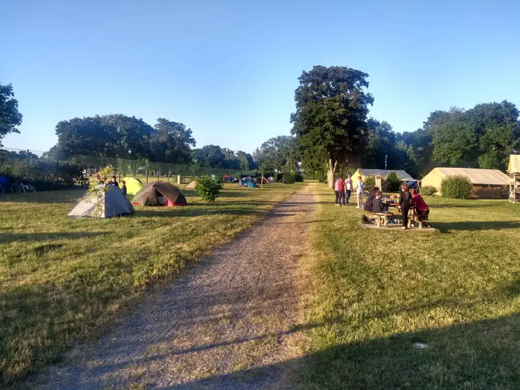 Auf dem Campingplatz von Amboise