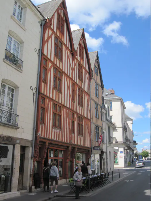 Fachwerkhäuser in der Altstadt von Tours
