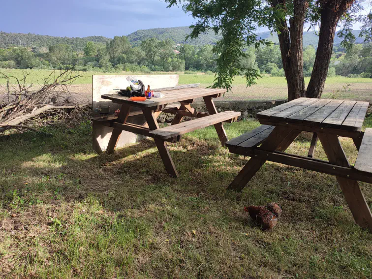 Auf dem Campingplatz bei Viviers