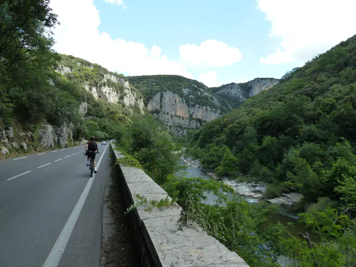 Am Hérault zwischen Ganges und St.Bauzille-de-Putois