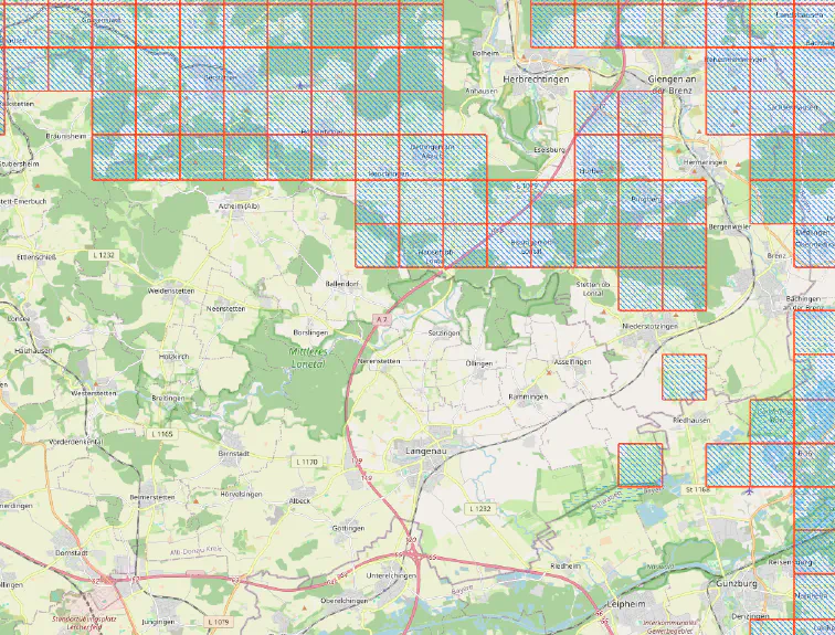 Garmin-Karte der Missing Tiles in QMapShack