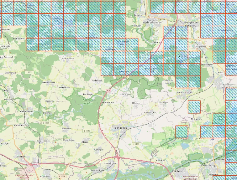 Garmin-Karte der Missing Tiles in QMapShack